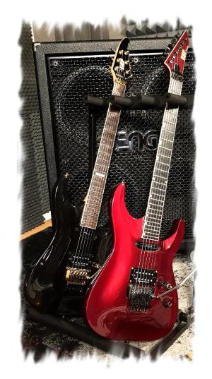 Meine Lieblingsausrüstung: Guitars: ESP Horizon I. DLX (1995), ESP Horizon I. Custom (2008)